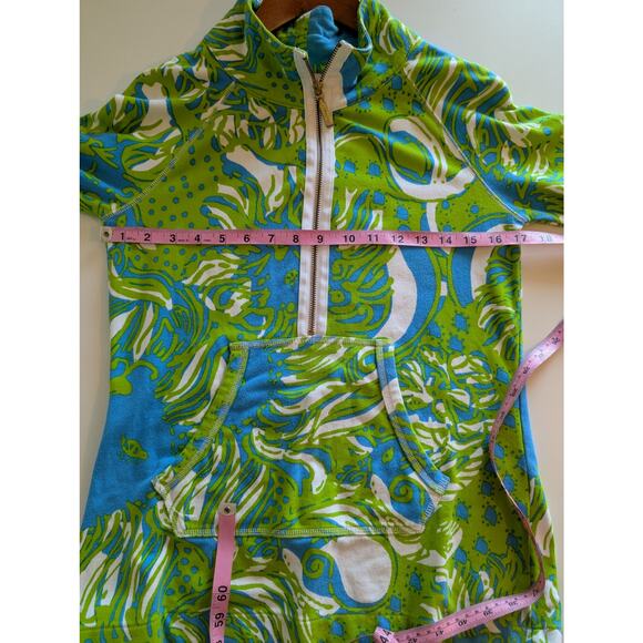 Lilly Pulitzer Skipper Popover Sweatshirt Floral Roar of the Jungle Size XS - Picture 11 of 12